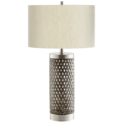 Quorum Home Cyan - 10547 - One Light Table Lamp - Satin Nickel