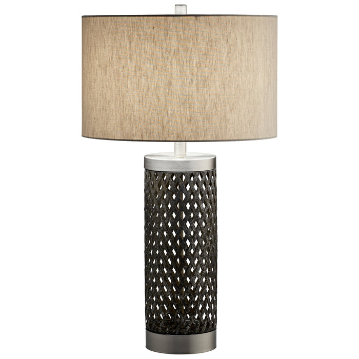 Quorum Home Cyan - 10547 - One Light Table Lamp - Satin Nickel