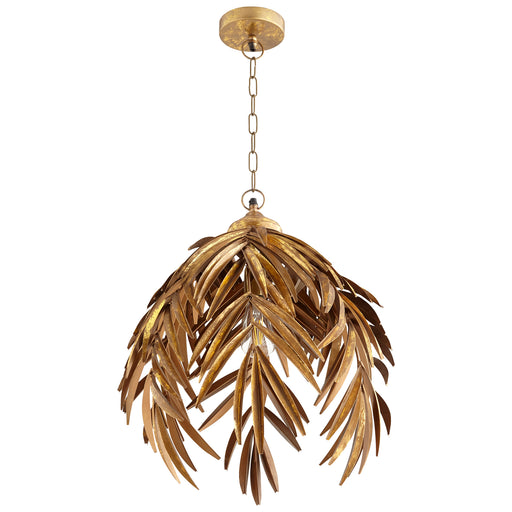 Quorum Home Cyan - 10563 - One Light Pendant - Aged Brass