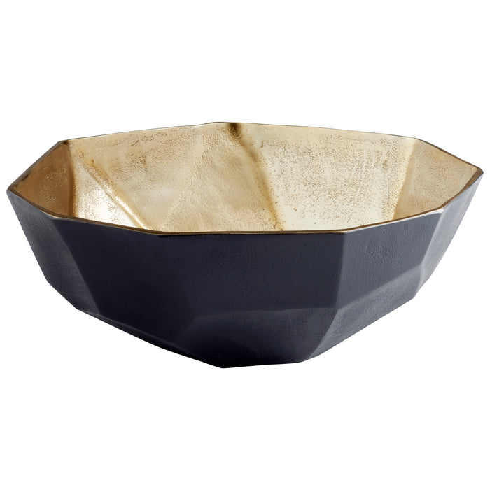 Quorum Home Cyan - 10623 - Bowl - Matt Black And Gold