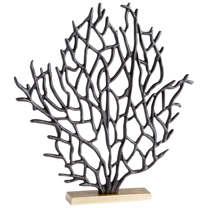 Quorum Home Cyan - 10634 - Sculpture - Matt Black And Gold