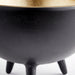 Quorum Home Cyan - 10636 - Bowl - Matt Black And Gold