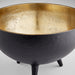 Quorum Home Cyan - 10637 - Bowl - Matt Black And Gold