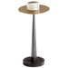 Quorum Home Cyan - 10731 - Side Table - Aged Brass And Black