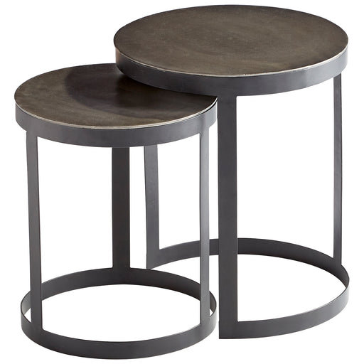 Quorum Home Cyan - 10734 - Side Table - Silver And Black