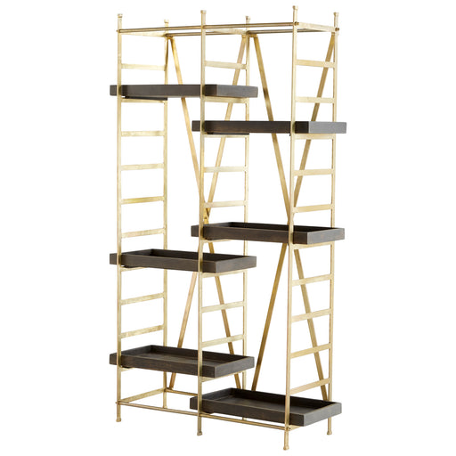 Quorum Home Cyan - 10762 - Etagere - Gold And Grey