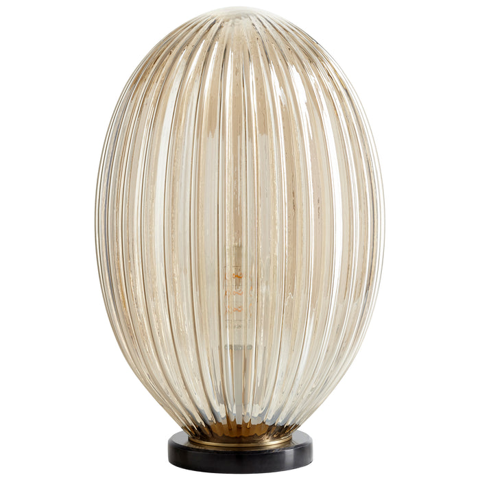 Quorum Home Cyan - 10793 - One Light Table Lamp - Aged Brass