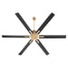 Quorum Home Quorum - 10806-80 - 80" Ceiling Fan - Aged Brass