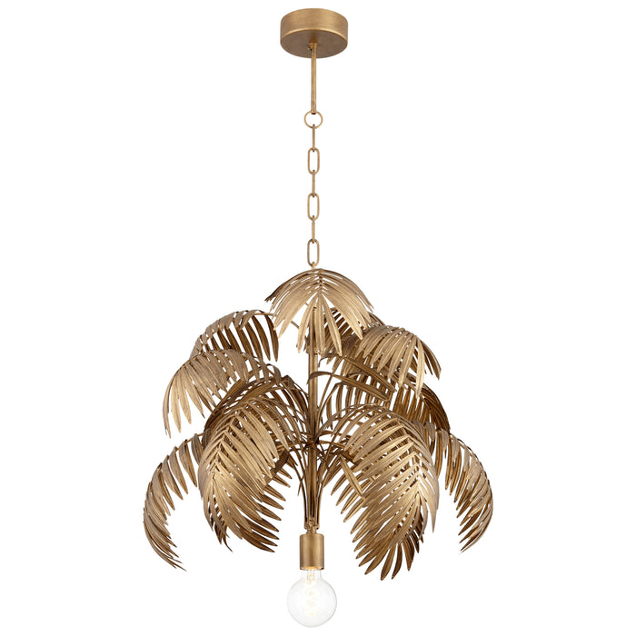 Quorum Home Cyan - 10909 - One Light Pendant - Antique Brass