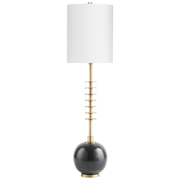 Quorum Home Cyan - 10959 - One Light Table Lamp - Gold And Black