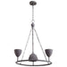 Quorum Home Cyan - 10971 - Four Light Pendant - Noir