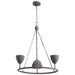 Quorum Home Cyan - 10971 - Four Light Pendant - Noir