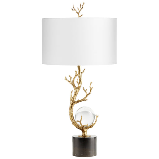 Quorum Home Cyan - 10982 - One Light Table Lamp - Gold Leaf