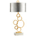 Quorum Home Cyan - 10984 - One Light Table Lamp - Silver And Gold