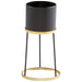 Quorum Home Cyan - 11038 - Stand - Gold And Black