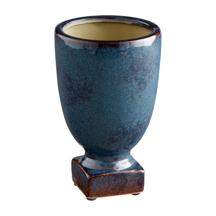 Quorum Home Cyan - 11045 - Planter - Blue Glaze