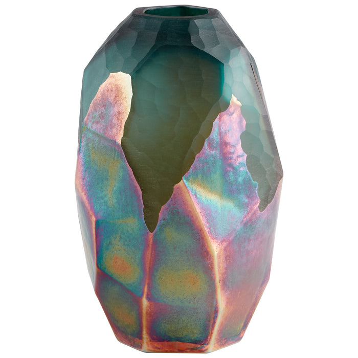 Quorum Home Cyan - 11063 - Vase - Green And Gold