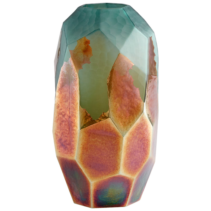 Quorum Home Cyan - 11064 - Vase - Green And Gold