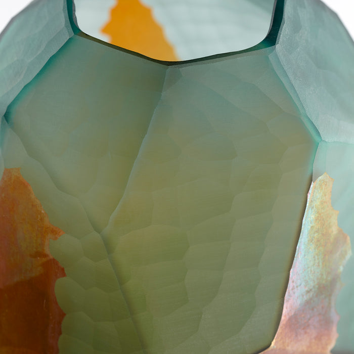 Quorum Home Cyan - 11064 - Vase - Green And Gold