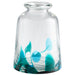 Quorum Home Cyan - 11070 - Vase - Blue/Clear