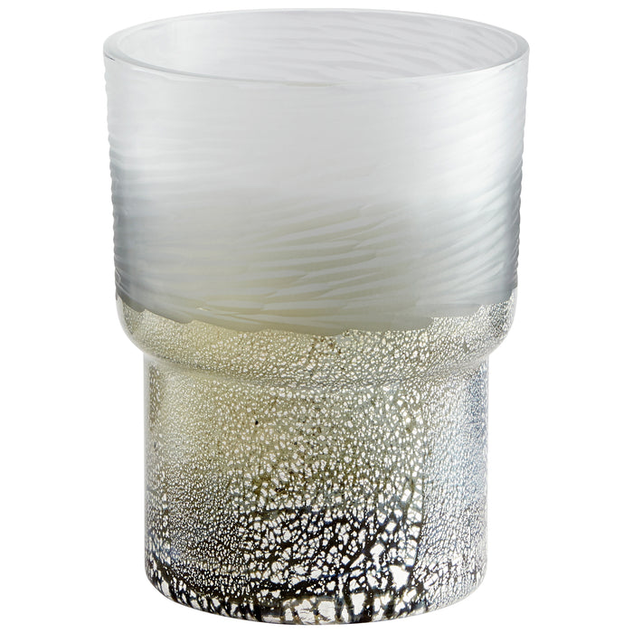 Quorum Home Cyan - 11096 - Vase - Clear And Guilded Silver