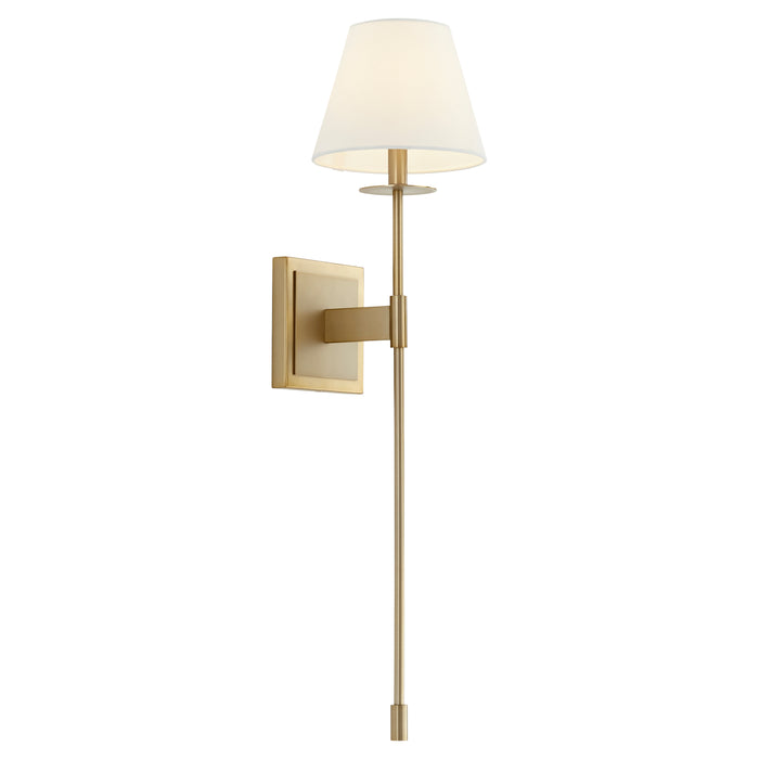 Quorum Home Cyan - 11264 - One Light Wall Mount - Aged Brass