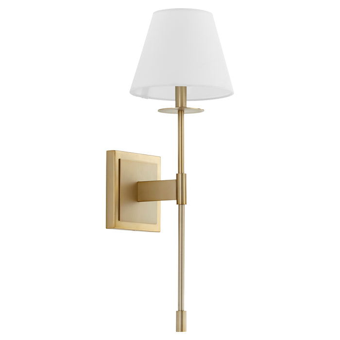 Quorum Home Cyan - 11264 - One Light Wall Mount - Aged Brass