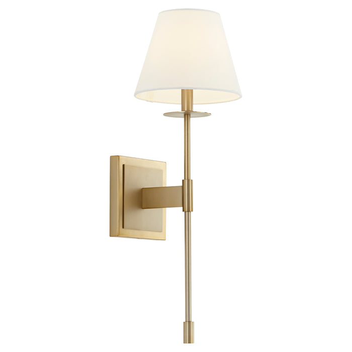 Quorum Home Cyan - 11264 - One Light Wall Mount - Aged Brass