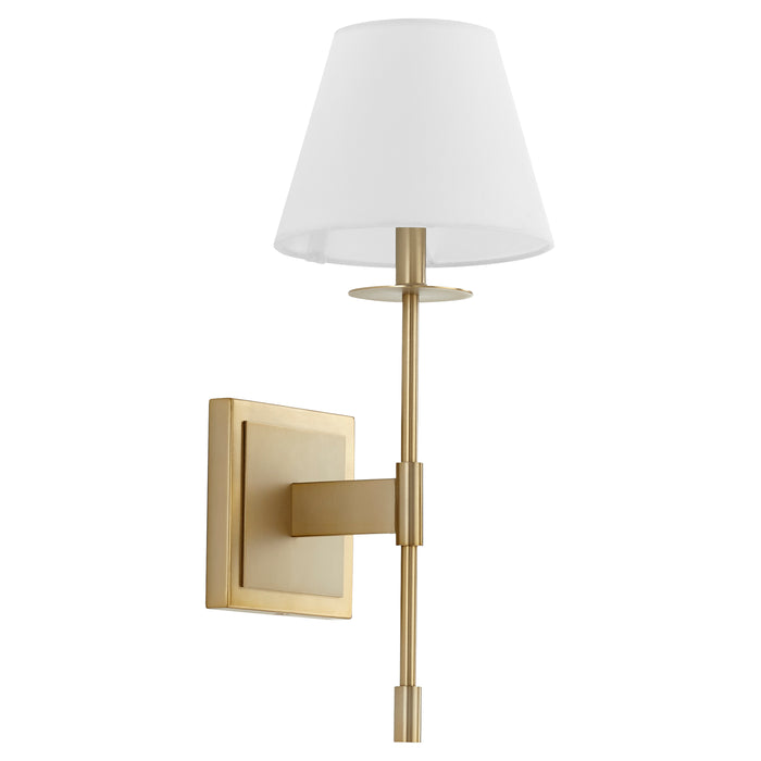 Quorum Home Cyan - 11264 - One Light Wall Mount - Aged Brass