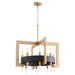 Quorum Home Cyan - 11268 - 16 Light Chandelier - Noir / Aged Brass