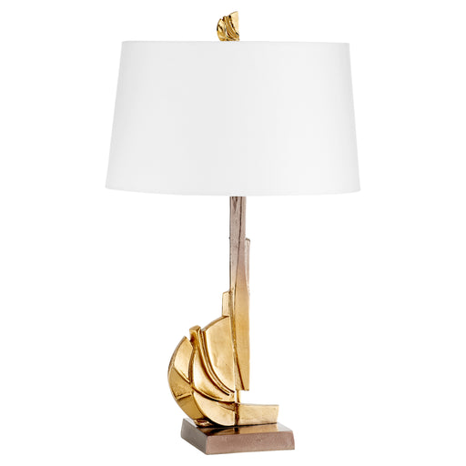 Quorum Home Cyan - 11313 - One Light Table Lamp - Antique Brass