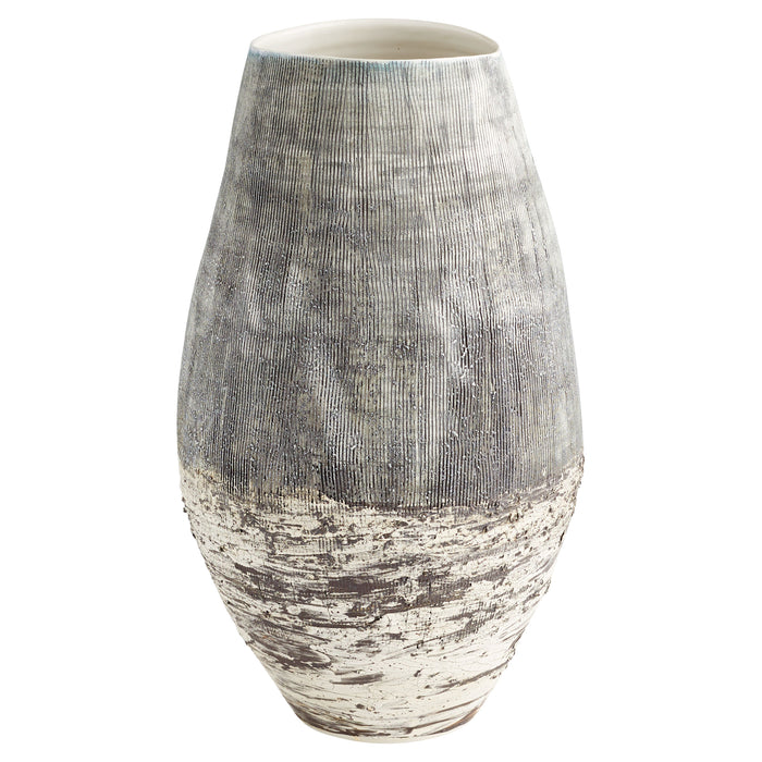 Quorum Home Cyan - 11413 - Vase - Off White And Brown