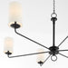 Quorum Home Cyan - 11433 - Six Light Chandelier - Black