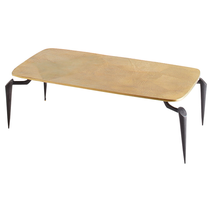 Quorum Home Cyan - 11446 - CoffeeTable - Black And Gold