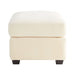 Quorum Home Cyan - 11452 - Ottoman - White - Cream