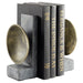 Quorum Home Cyan - 11500 - Bookends - Black And Brass