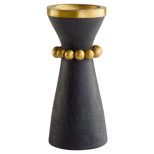 Quorum Home Cyan - 11514 - Candleholder - Antique Brass And Black