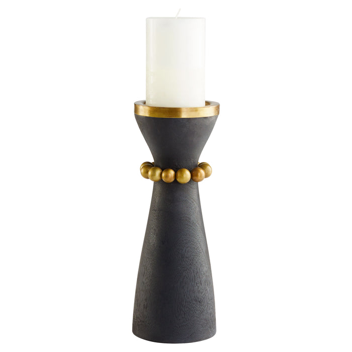 Quorum Home Cyan - 11515 - Candleholder - Antique Brass And Black