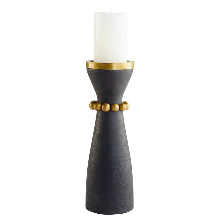 Quorum Home Cyan - 11516 - Candleholder - Antique Brass And Black