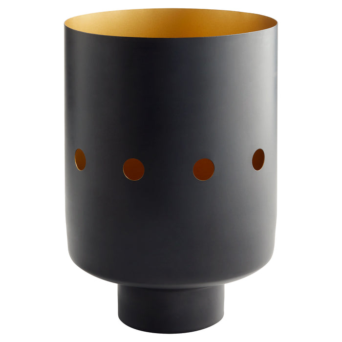 Quorum Home Cyan - 11521 - Vase - Black And Brass