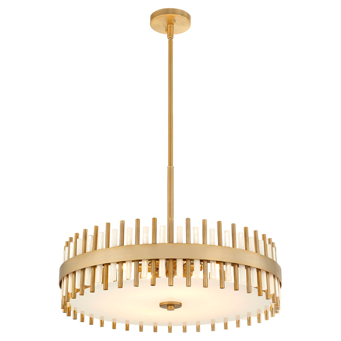 Cassio 6 Light Pendant | Aged Brass