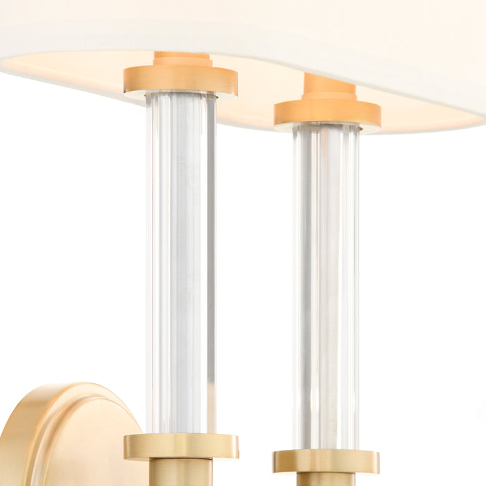 Hightower 2 Light Wall Sconce | Aged Brass