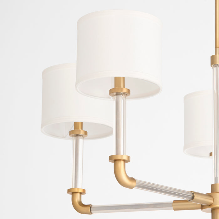 Hightower 5 Light Chandelier | Aged Brass