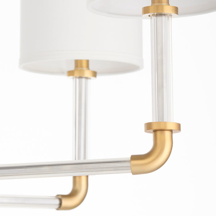 Hightower 8 Light Chandelier | Aged Brass