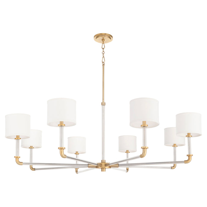 Hightower 8 Light Chandelier | Aged Brass