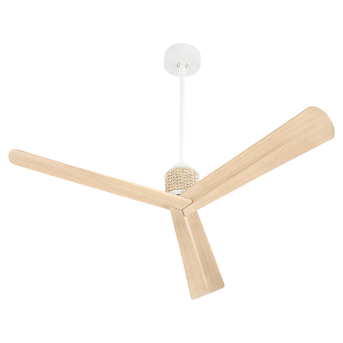 Kona 56" Ceiling Fan | Studio White and Natural Oak