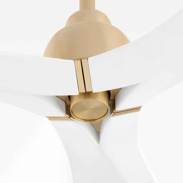 Bora Bora 62" Ceiling Fan | Aged Brass - Studio White