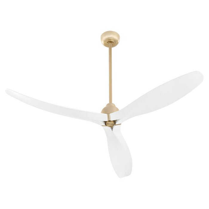 Bora Bora 62" Ceiling Fan | Aged Brass - Studio White