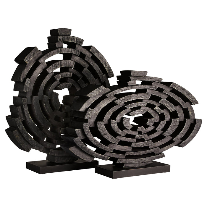 Vortex Sculpture | Dark Walnut - Small