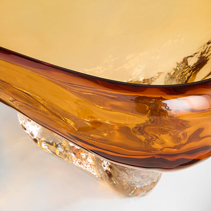 Alistair Bowl | Amber | Clear - Small